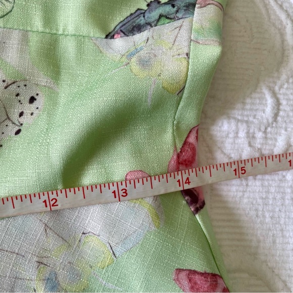 Hutch Mint Green Butterfly Print Flowy Midi Dress Fairycore Cottagecore Spring - Picture 16 of 16